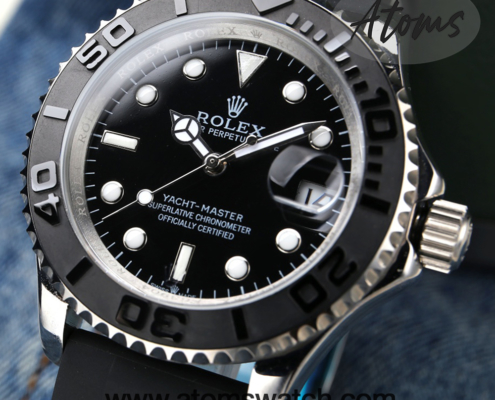 Rolex Yacht-Master Black Dial_Rose Gold Case