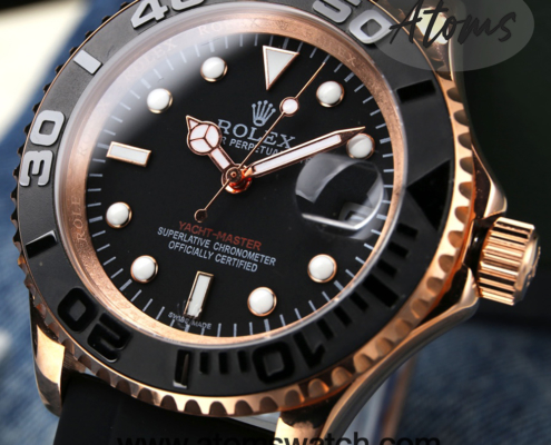 Rolex Yacht-Master Black Dial_Rose Gold Case